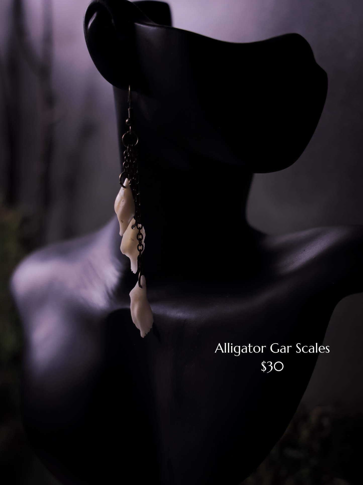 Alligator Gar Scale Earrings
