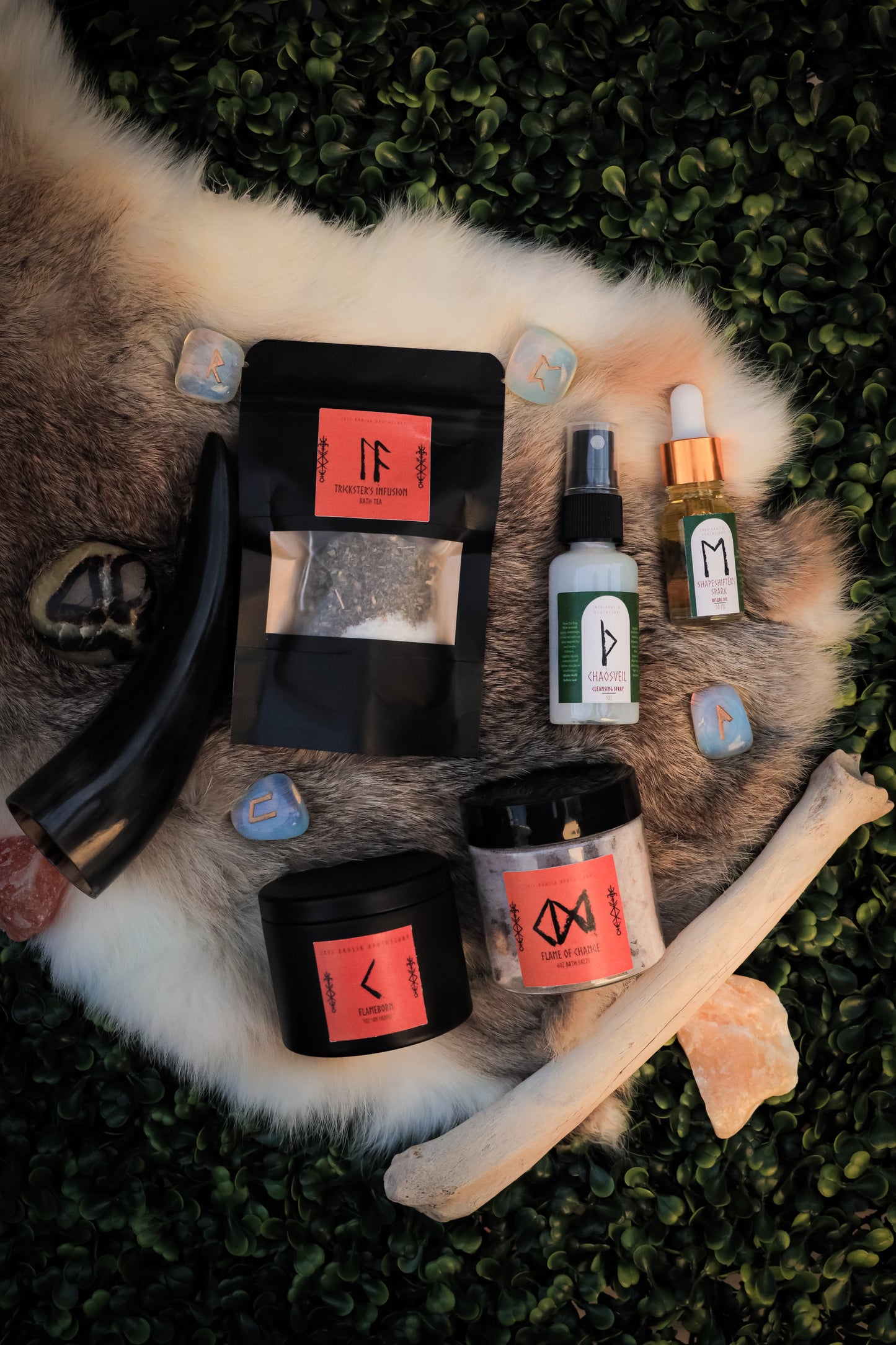 Loki Ritual Kit – Chaos, Transformation & Trickster Energy Self-Care Set