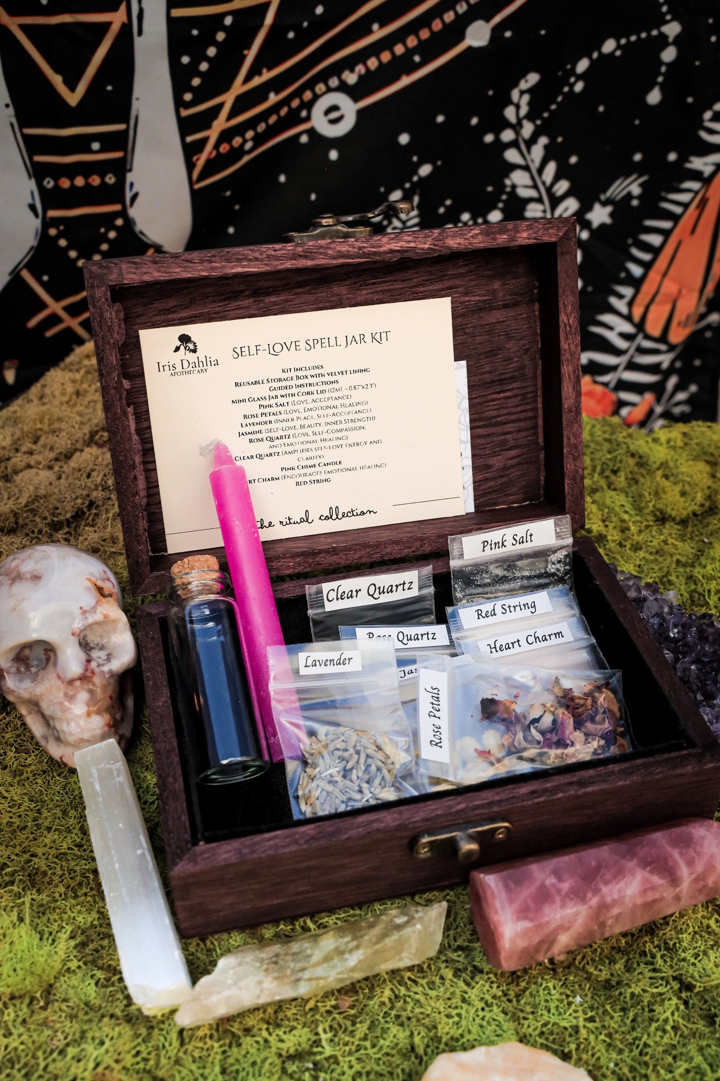 💖 Self-Love Spell Jar Kit – Emotional Healing & Heart-Centered Ritual - Iris Dahlia Apothecary