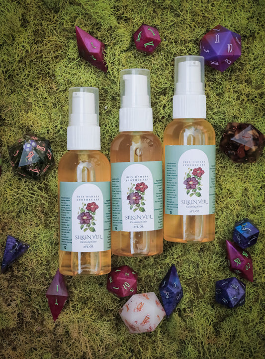 Silken Veil Oil-to-Milk Cleanser – Gentle Hydrating Cleanser for Sensitive, Acne-Prone Skin - Iris Dahlia Apothecary