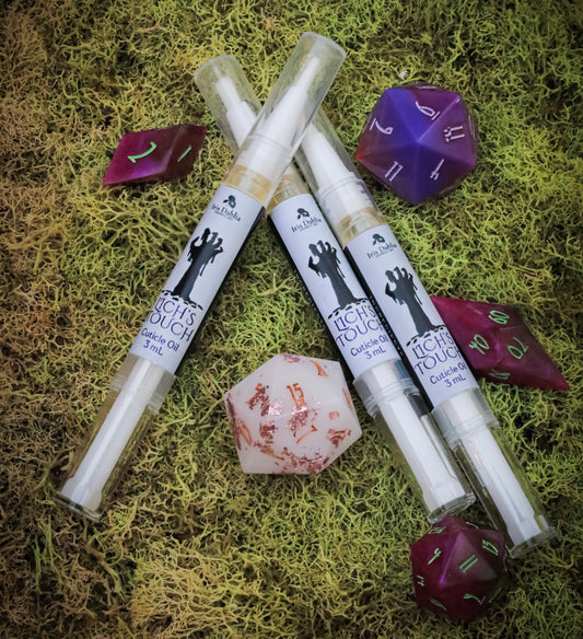 Lich’s Touch Cuticle Oil – 3mL Nail Elixir - Iris Dahlia Apothecary