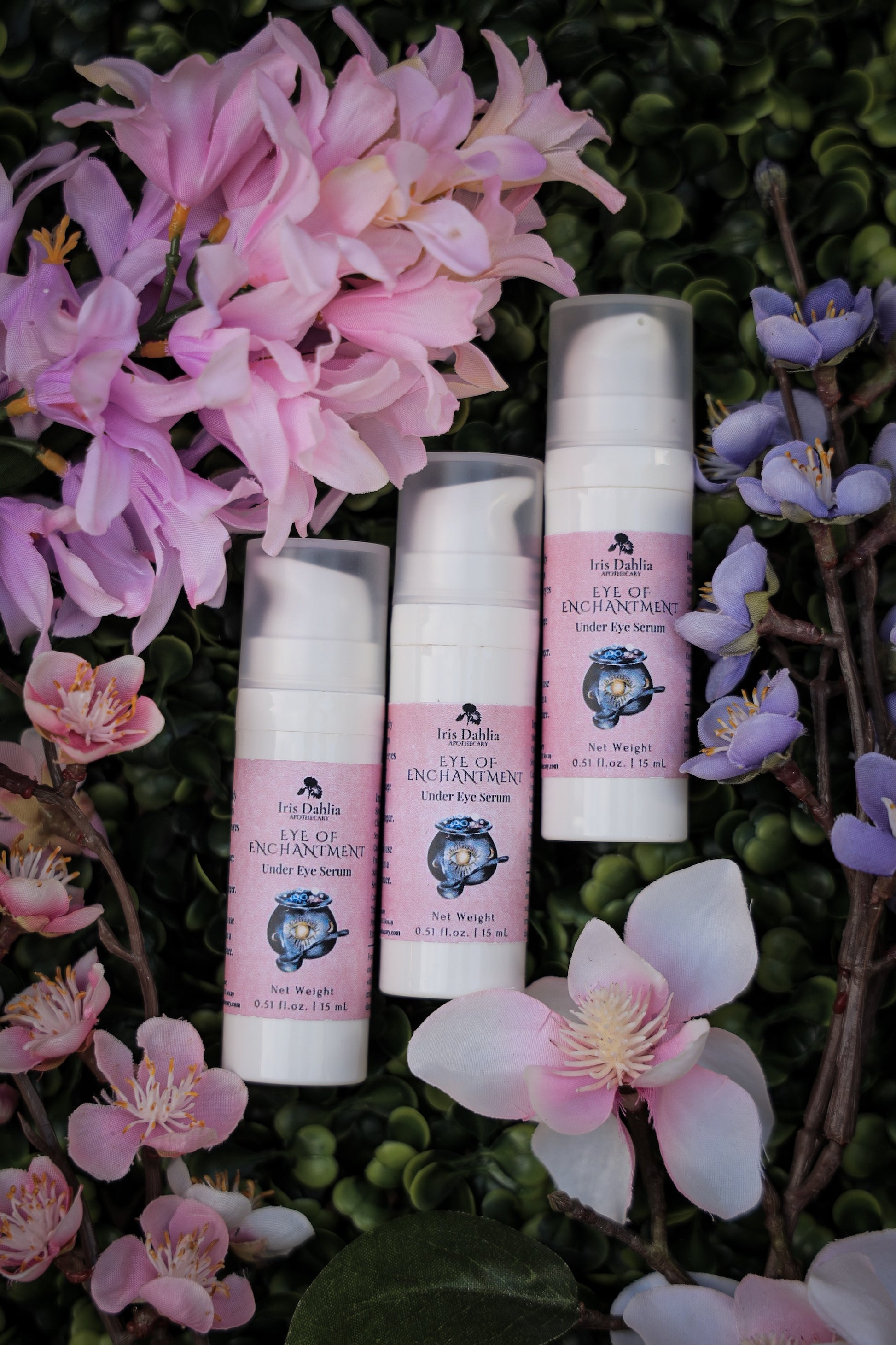 Eye of Enchantment Under Eye Serum | Brightening Botanical Eye Elixir – 15mL - Iris Dahlia Apothecary