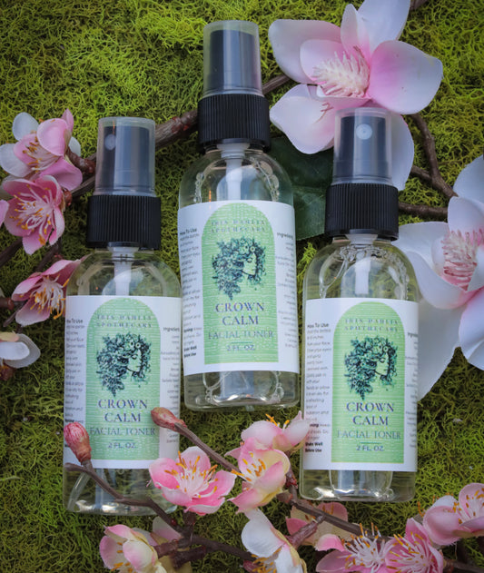 Crown Calm Facial Toner – Lavender & Geranium Hydrating Mist (2oz) - Iris Dahlia Apothecary