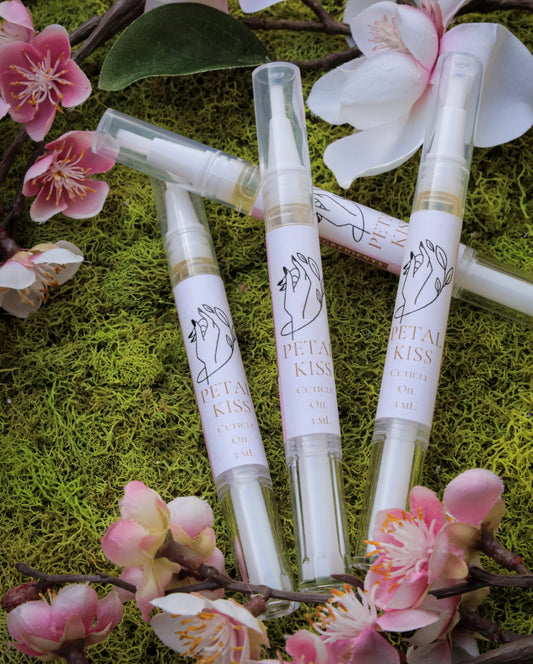 Petal Kiss Cuticle Oil – Nourishing Floral Oil for Nail & Skin Health - Iris Dahlia Apothecary