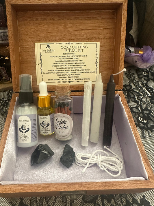 Cord-Cutting Ritual Kit | Banishing Ritual | Spiritual Cleansing Kit - Iris Dahlia Apothecary