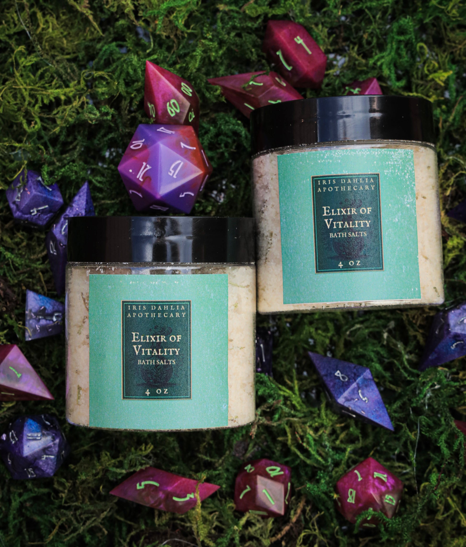 Elixir of Vitality Bath Salts – 4 oz Citrus & Herb Soak - Iris Dahlia Apothecary