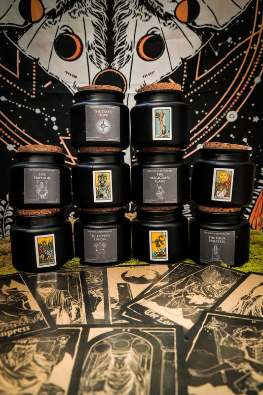 Tarot Candle Collection – Major Arcana Inspired Aromatherapy Candles - Iris Dahlia Apothecary