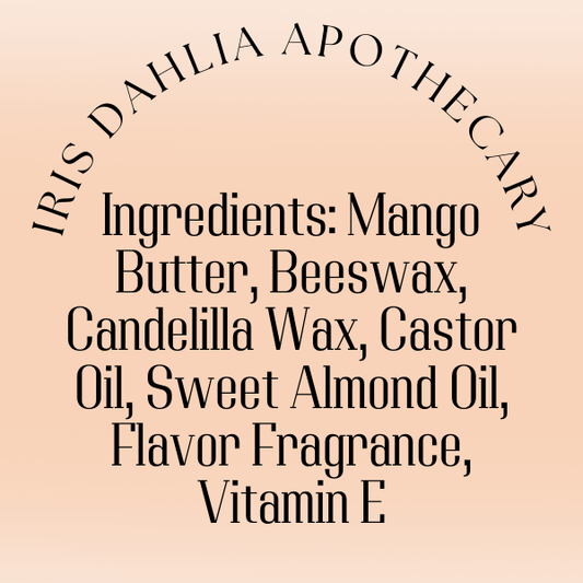 Mango Bliss Lip Balm – Mango Peach Hydration | Iris Dahlia Apothecary - Iris Dahlia Apothecary
