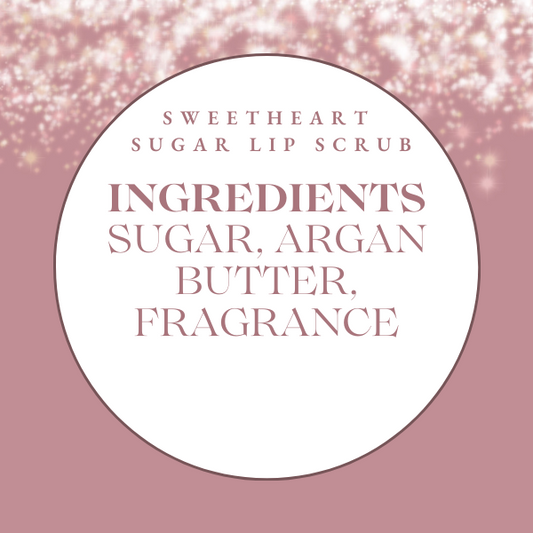 Sweetheart Sugar Lip Scrub – Sugared Strawberry Lip Exfoliator | Iris Dahlia Apothecary - Iris Dahlia Apothecary