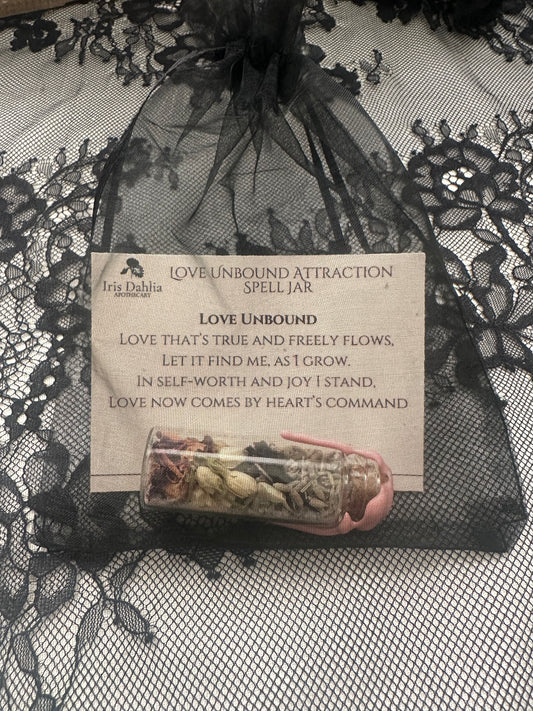 Love Abound Spell Jar - Iris Dahlia Apothecary