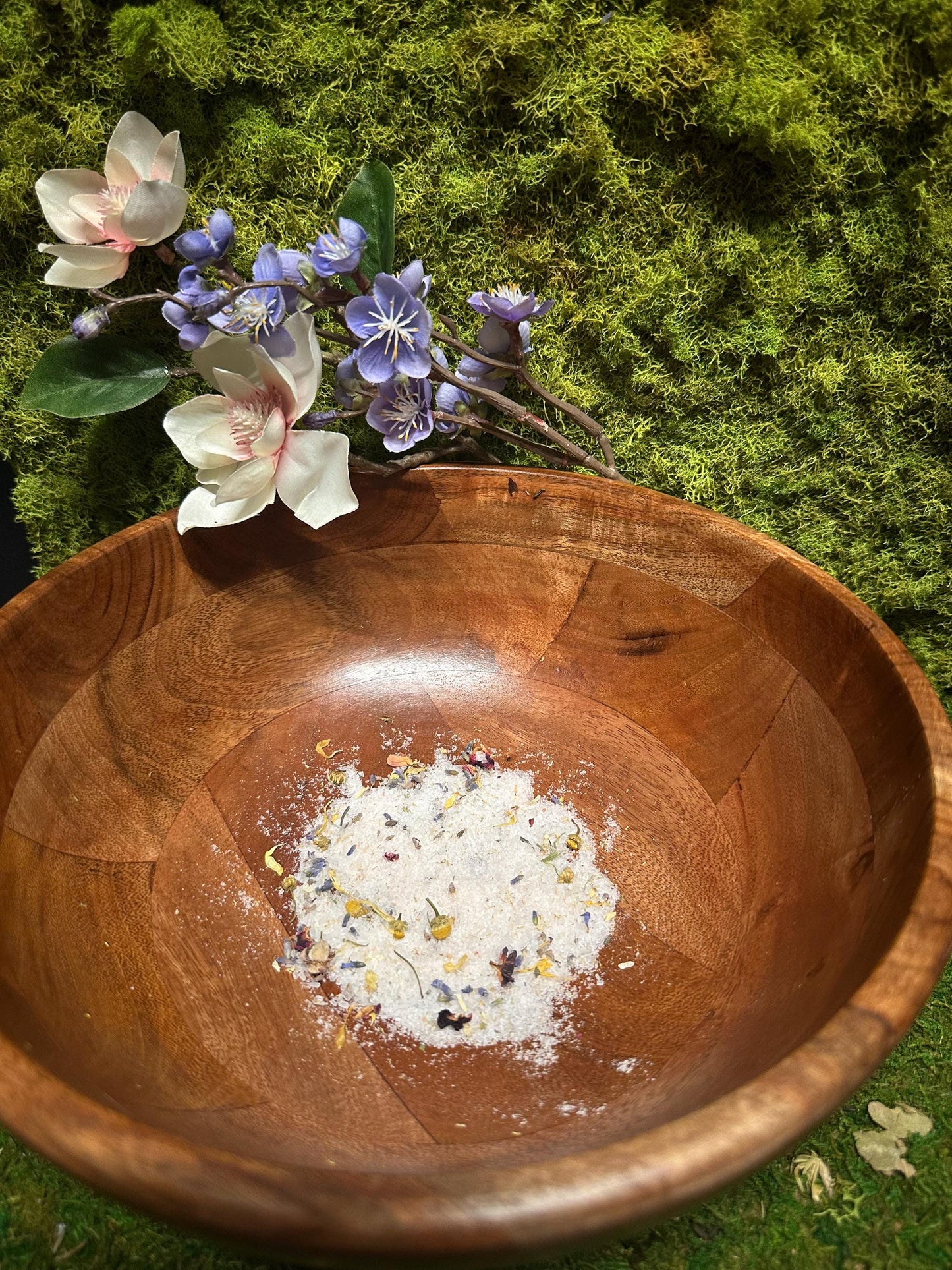 Floral Garden Bath Salts: Luxury Botanical Spa Essentials for Relaxation and Self-Care