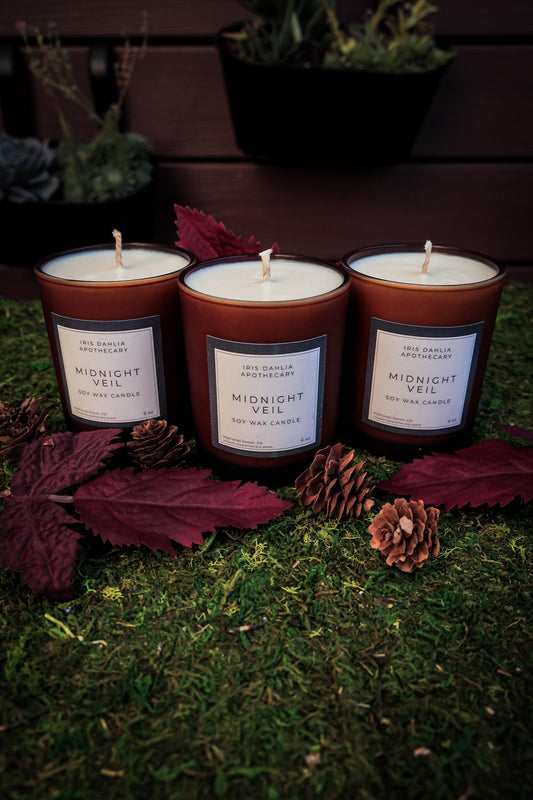 Midnight Veil Autumn Aroma Soy Candle for Relaxing Gifts