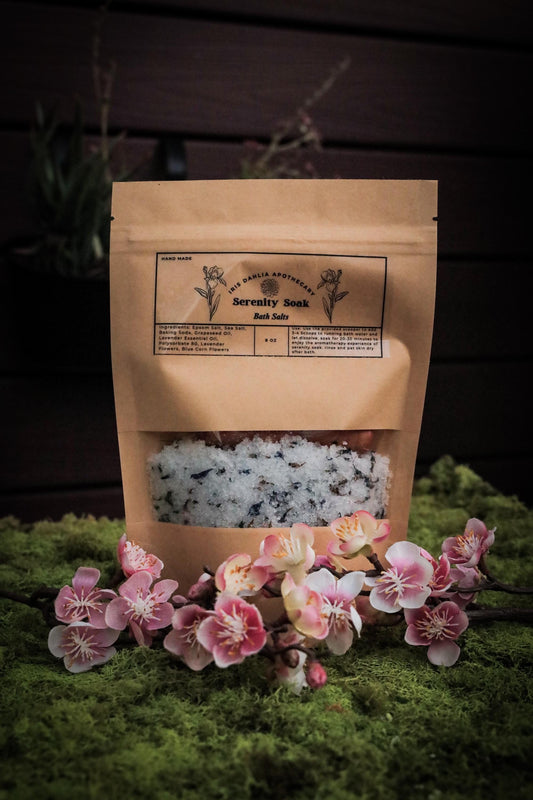 Serenity Soak Luxury Aromatherapy Bath Salts for Relaxing Self-Care Gifts