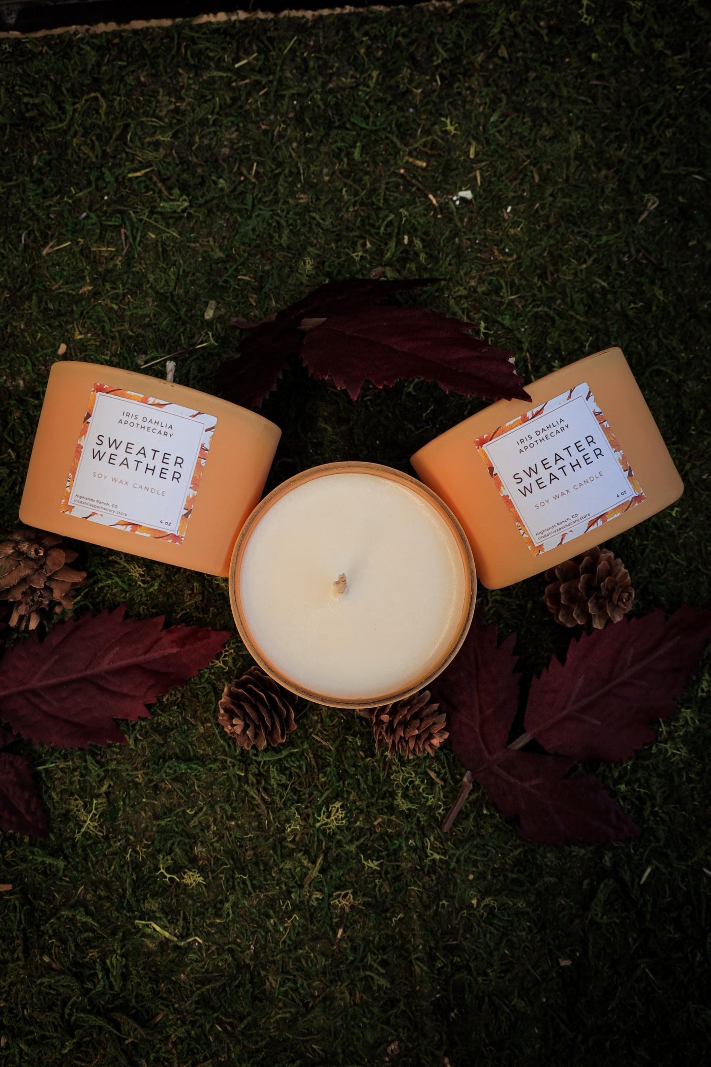 Fall Aromatherapy Soy Candle Collection for Relaxing