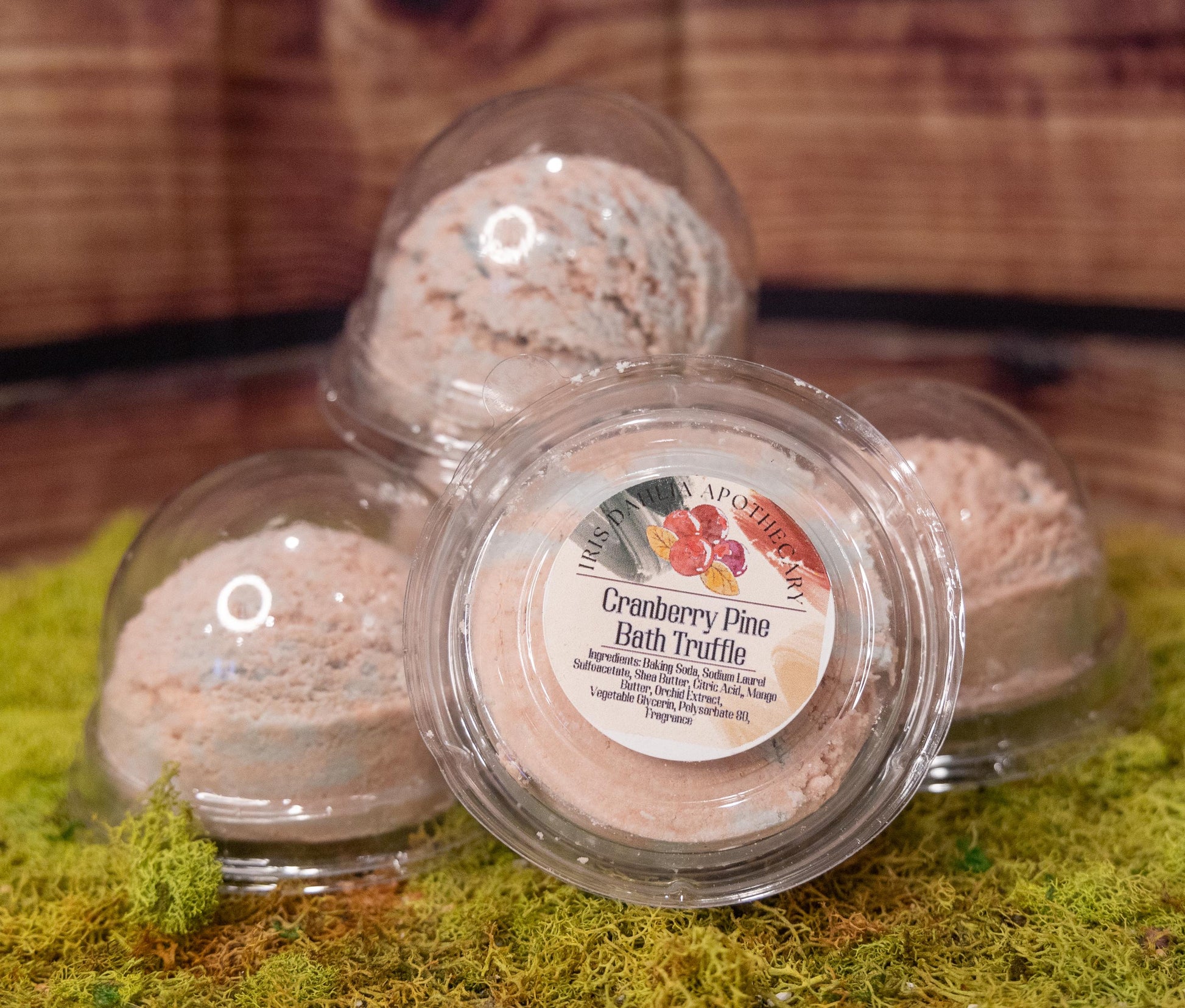 Cranberry Pine Bath Truffle Spa Gift for Holiday Relaxation