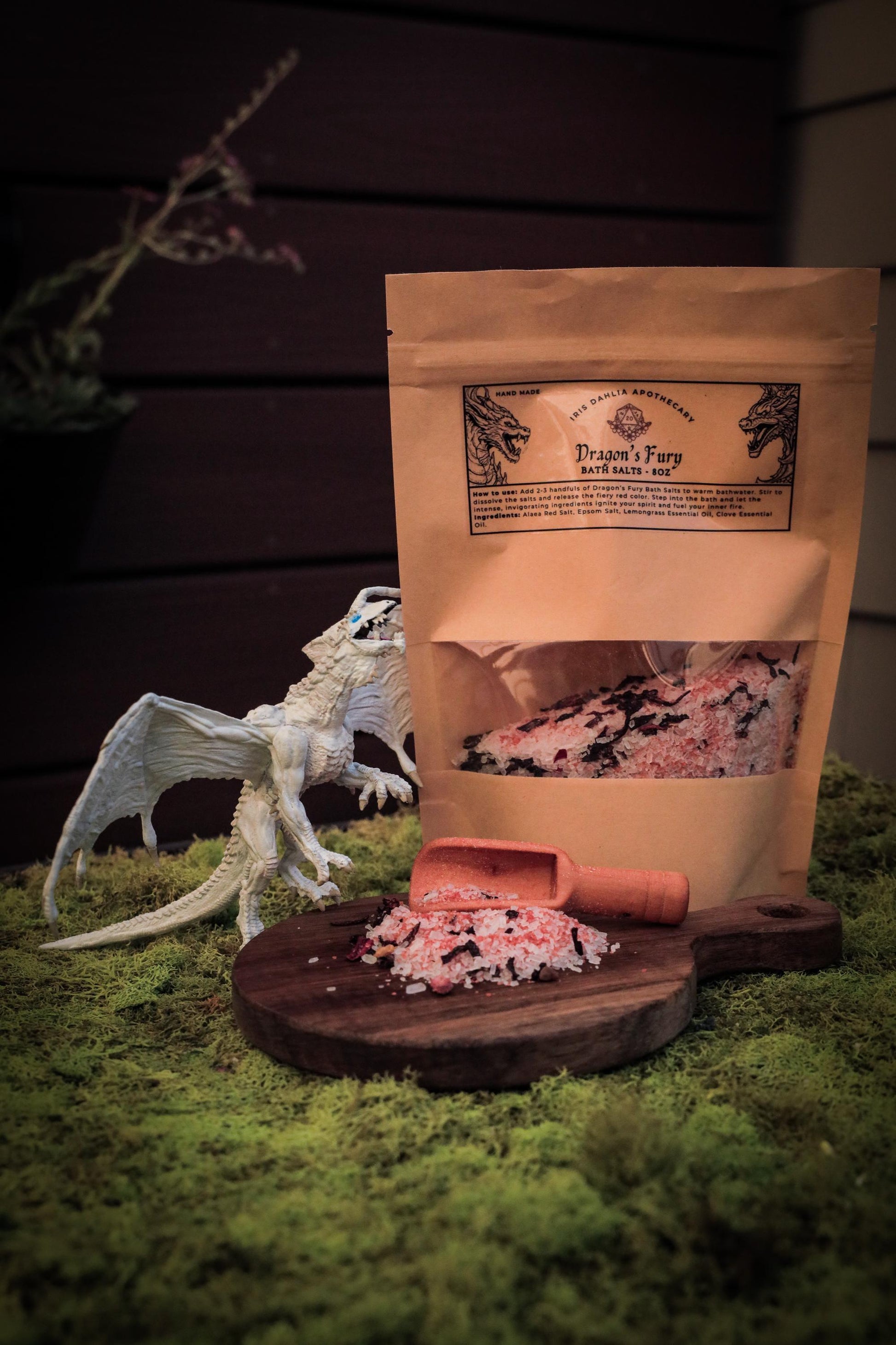 Dragon's Fury Luxury DND Bath Salts: Fantasy Spa Soak for Roleplayers & Skin Care Enthusiasts