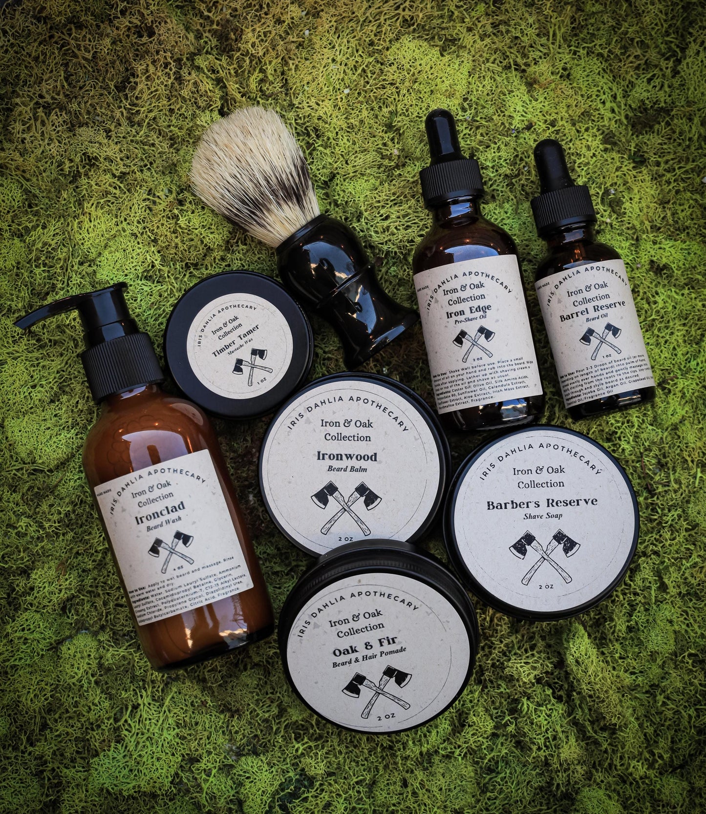 Premium Men's Beard & Face Care Kit: Iron Oak Collection - Grooming Essentials for Modern Gentleman