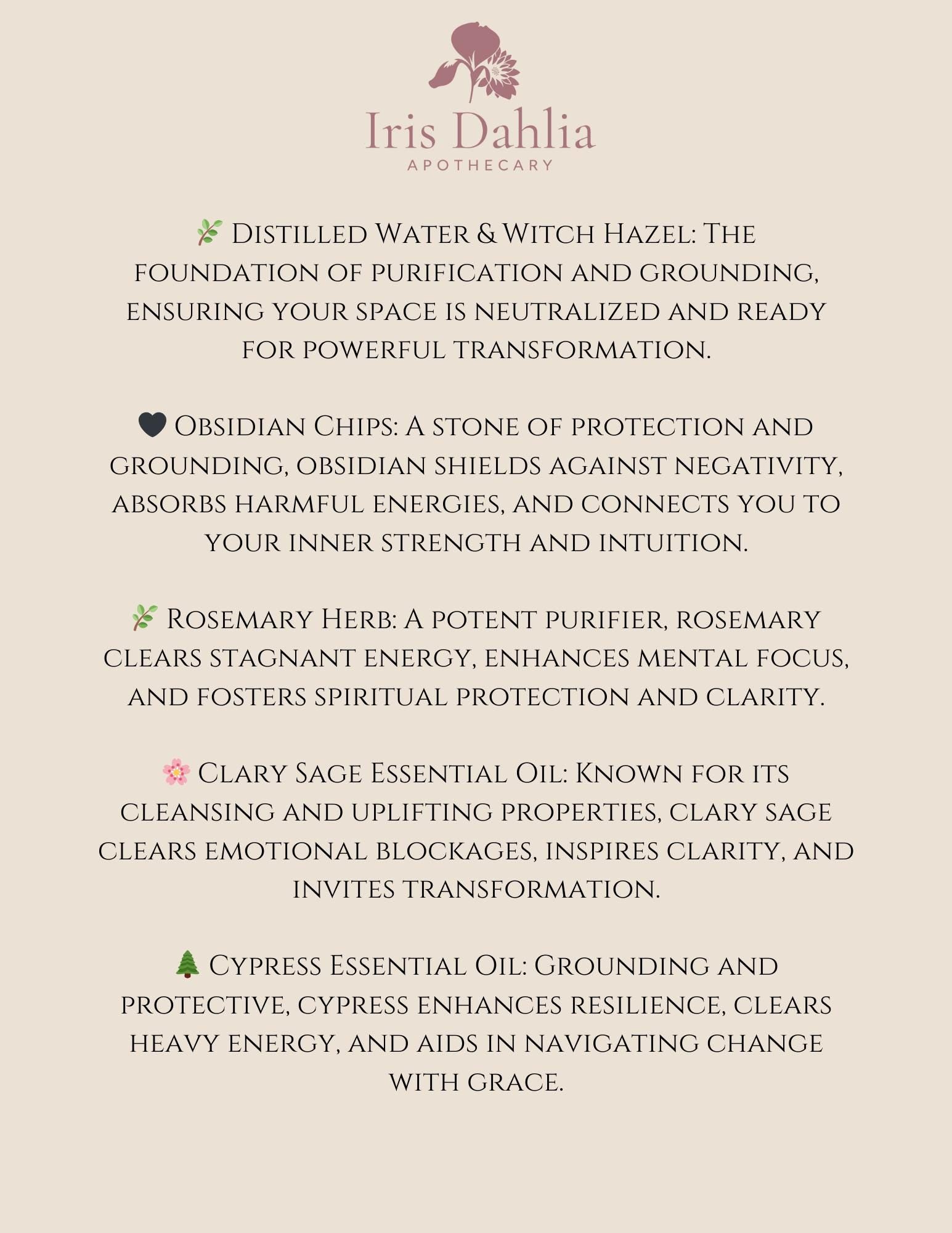 Hecate Cleansing Spray: Banish Negativity with All-Natural Ritual Mist for Spiritual Purification