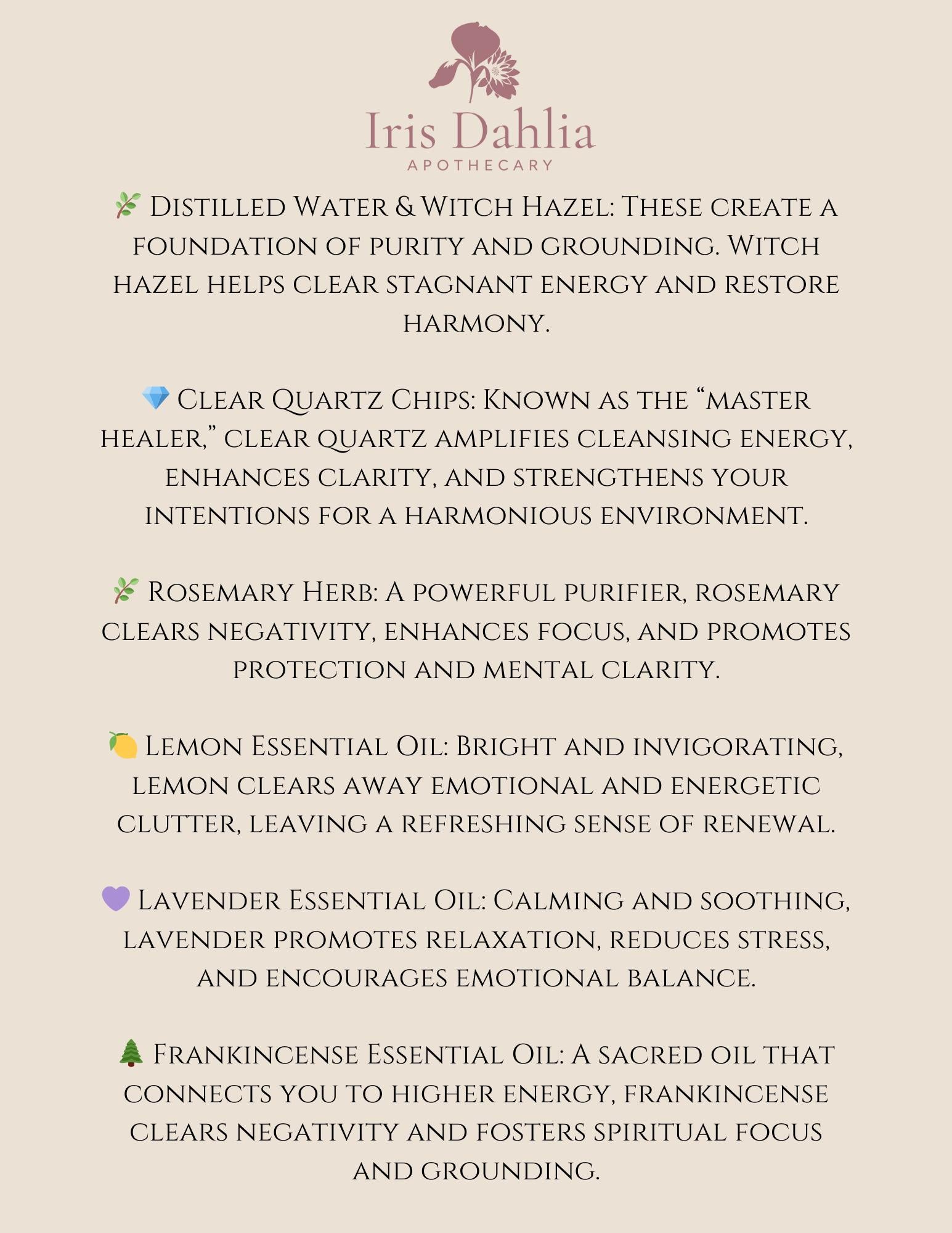 Energy Reset Cleansing Spray: Natural Remedy to Clear Negativity, Purify Spaces & Enhance Spiritual Practices