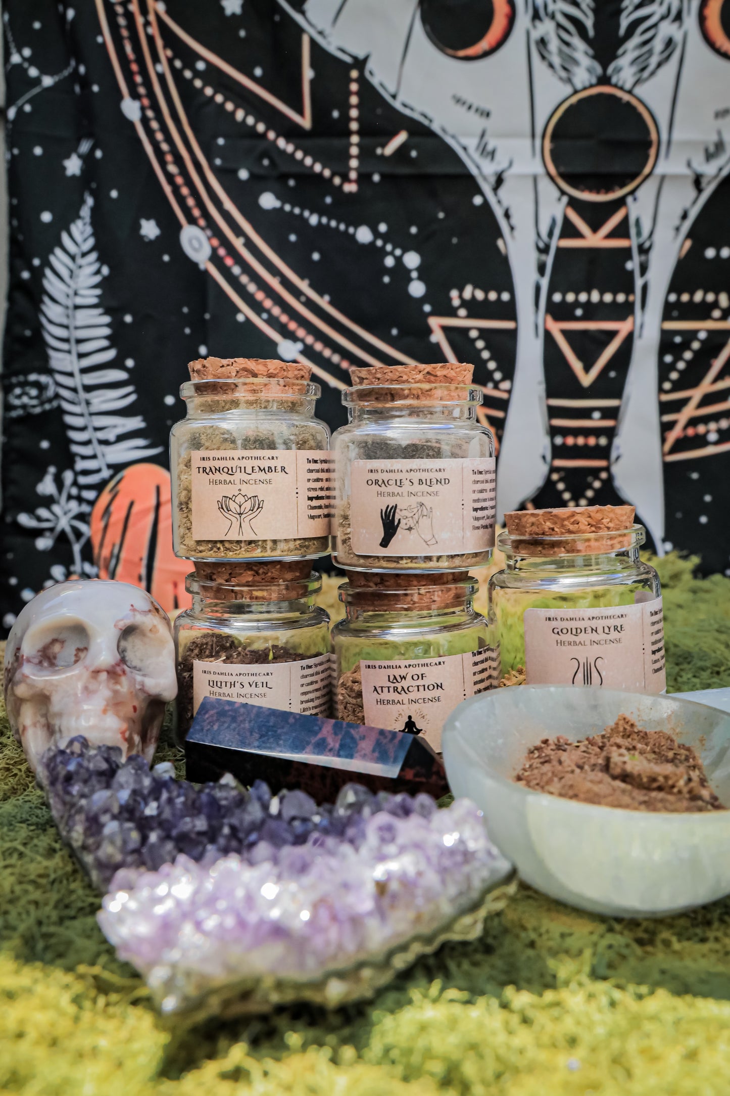 🔥 Loose Herbal Incense Collection – Handcrafted Blends for Ritual & Reflection - Iris Dahlia Apothecary