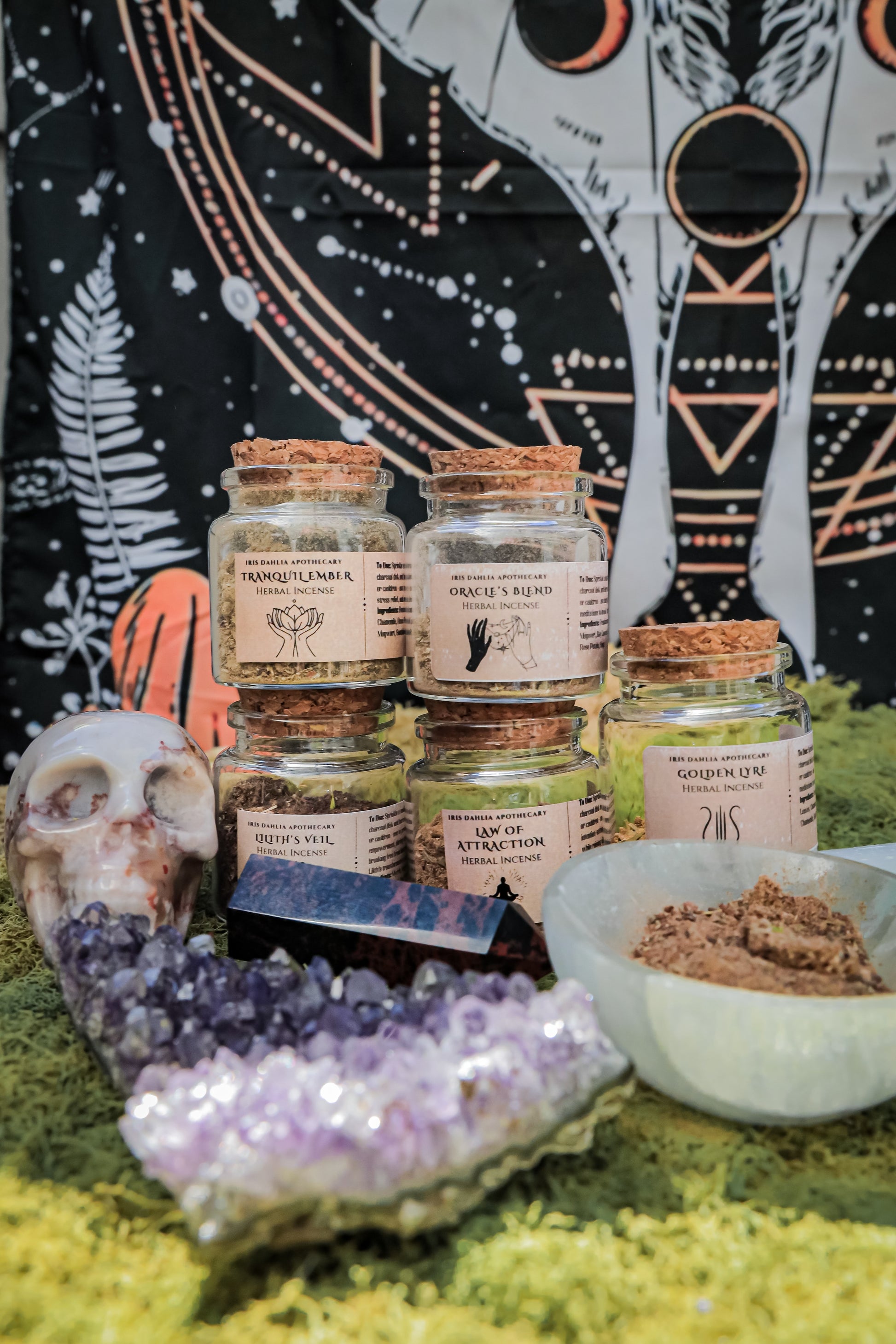 🔥 Loose Herbal Incense Collection – Handcrafted Blends for Ritual & Reflection - Iris Dahlia Apothecary