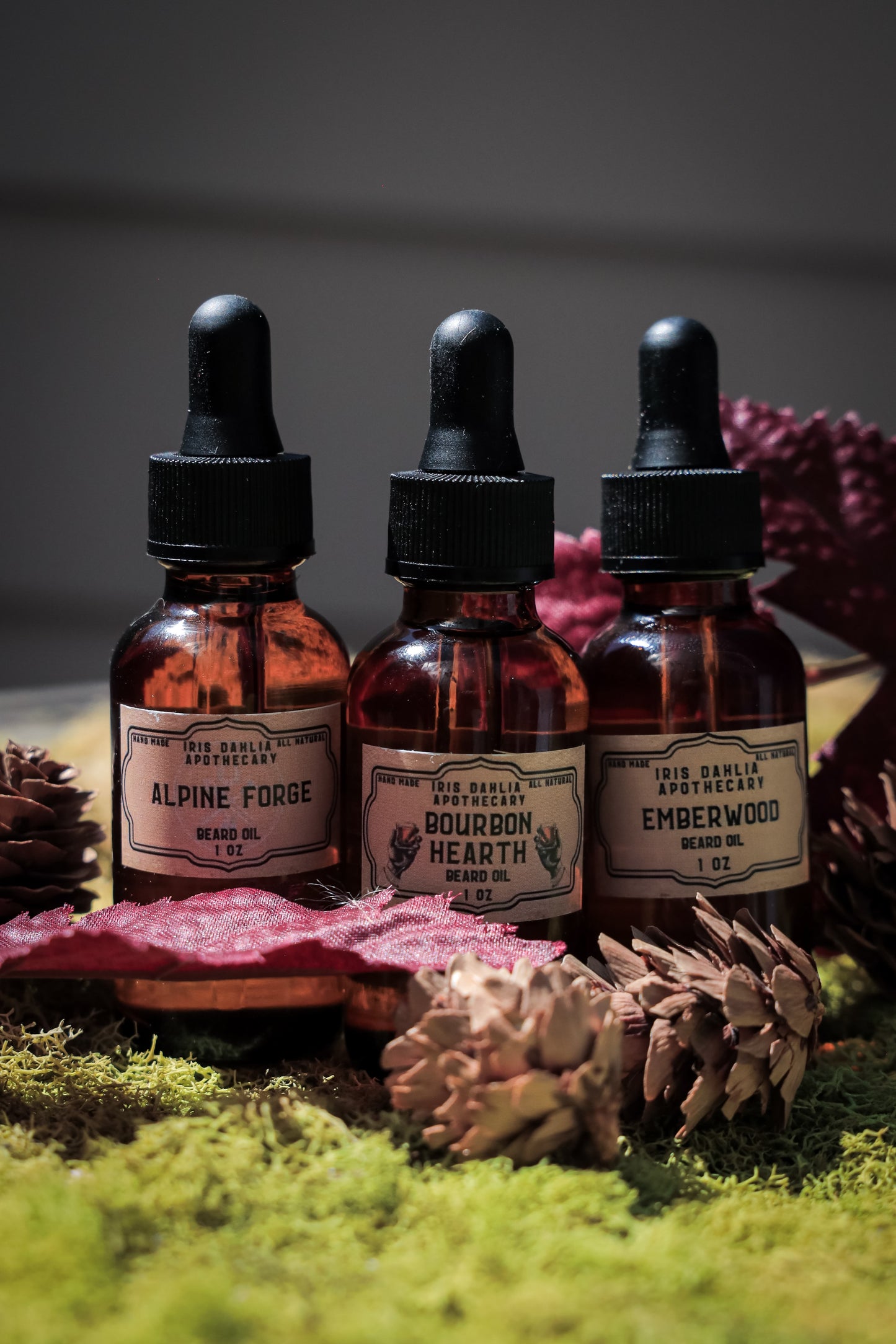 All-Natural Beard Oil – Premium Conditioning Oils with Bold, Masculine Scents - Iris Dahlia Apothecary