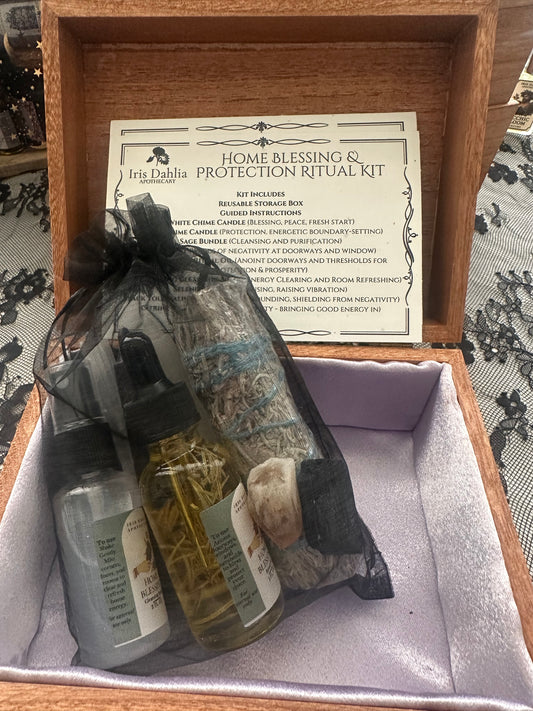 New Home Blessing Ritual Kit – Cleanse, Protect & Invite Abundance - Iris Dahlia Apothecary