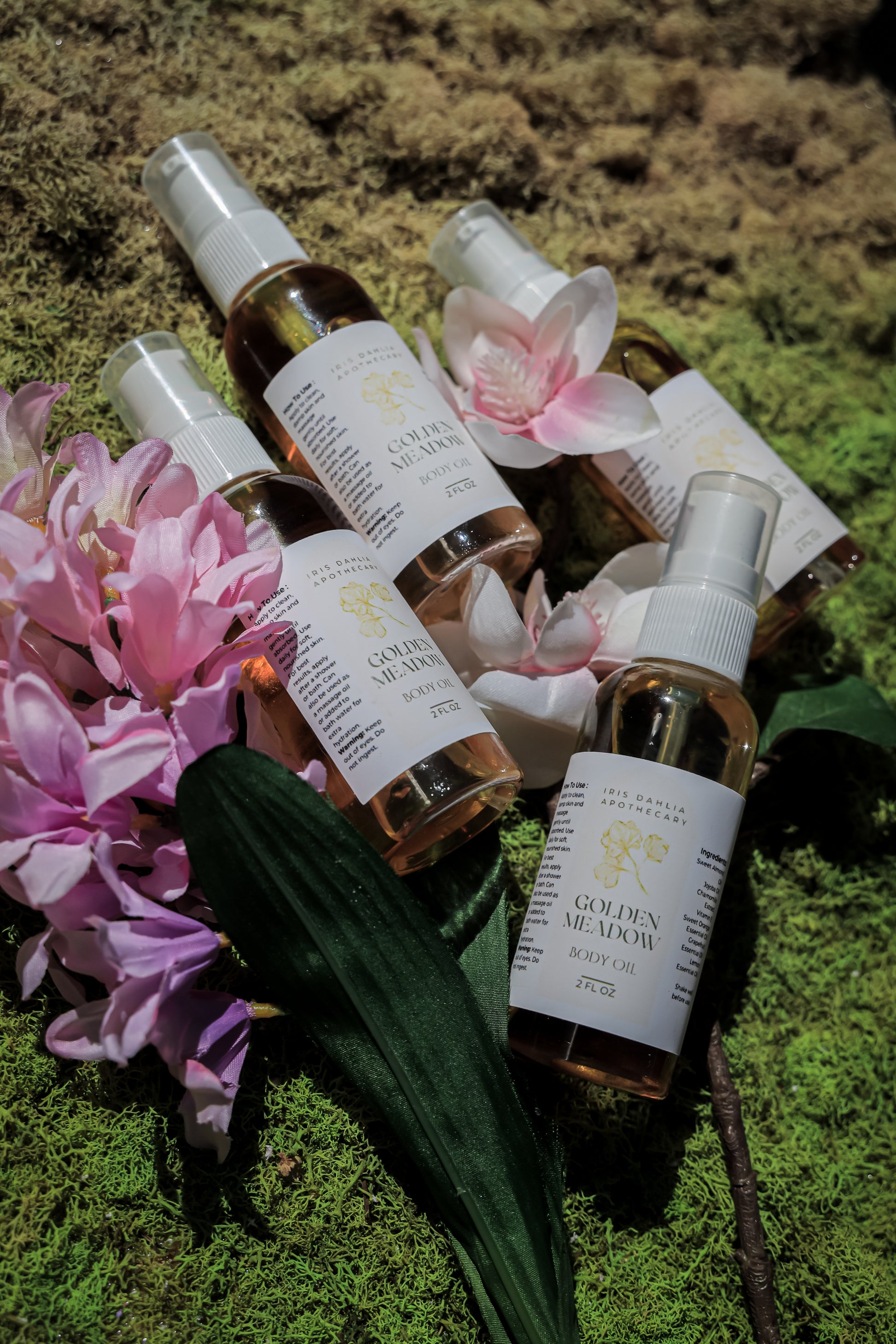 Golden Meadow Body Oil – Radiant Hydration with Citrus & Botanicals | 2 fl oz - Iris Dahlia Apothecary