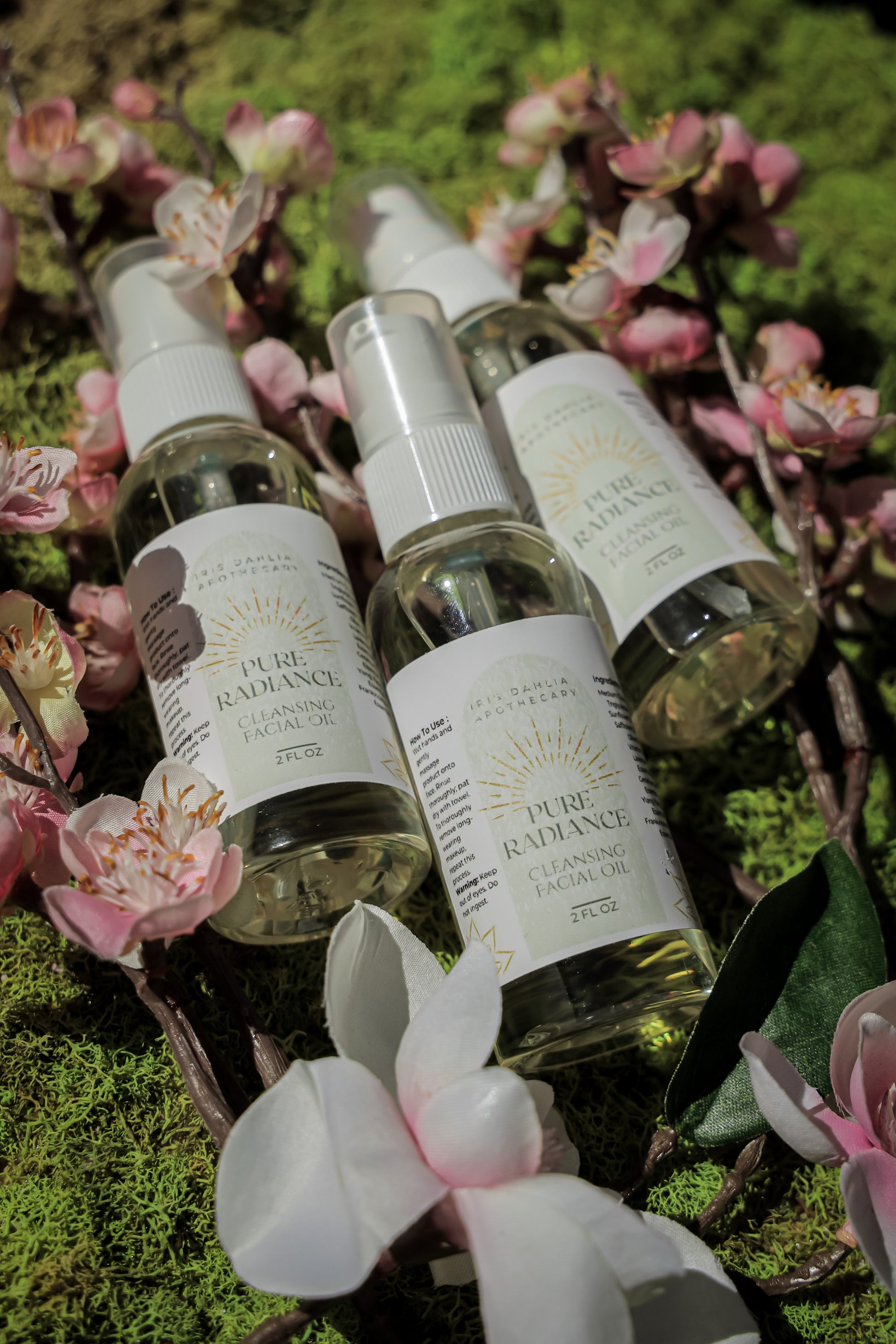 Pure Radiance Cleansing Facial Oil – Nourishing Makeup Remover & Daily Cleanser - Iris Dahlia Apothecary