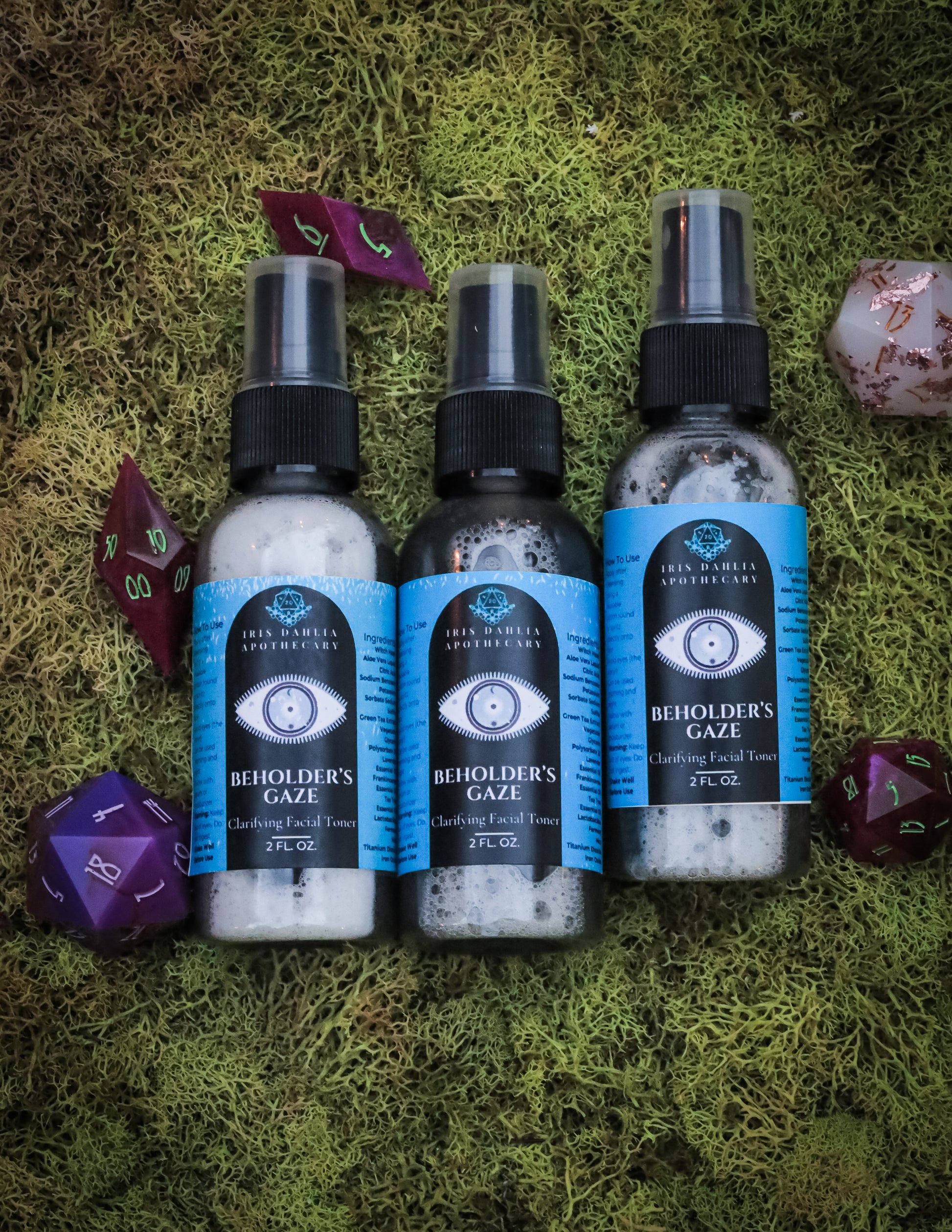 Beholder’s Gaze Facial Toner – 2 fl oz Clarifying Mist - Iris Dahlia Apothecary