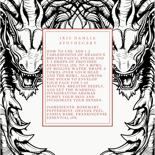 Dragon’s Breath Facial Steam – Herbal & Essential Oil Steam | Dragon’s Hoard - Iris Dahlia Apothecary