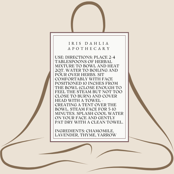 Botanical Facial Steams – Herbal Skincare Blends for Radiant Skin | Iris Dahlia Apothecary - Iris Dahlia Apothecary