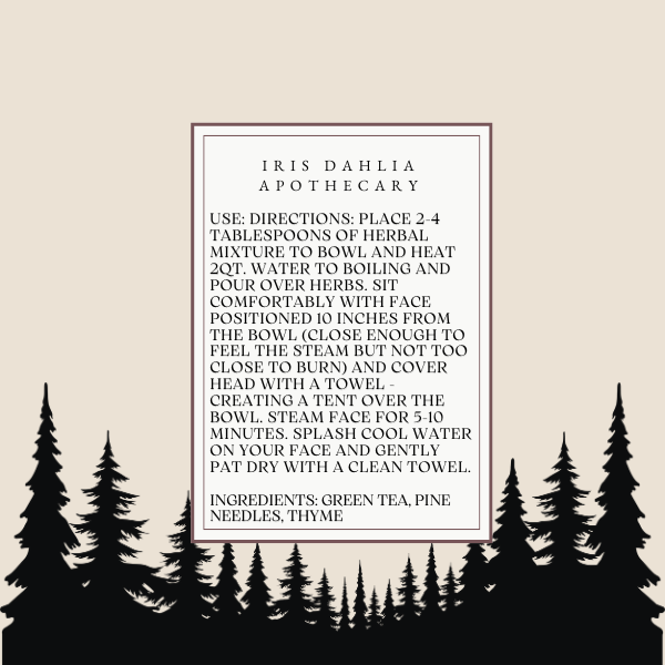 Botanical Facial Steams – Herbal Skincare Blends for Radiant Skin | Iris Dahlia Apothecary - Iris Dahlia Apothecary