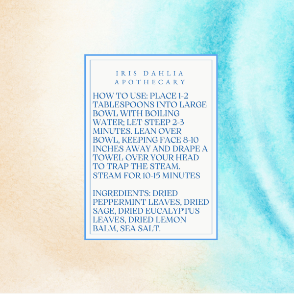 Botanical Facial Steams – Herbal Skincare Blends for Radiant Skin | Iris Dahlia Apothecary - Iris Dahlia Apothecary