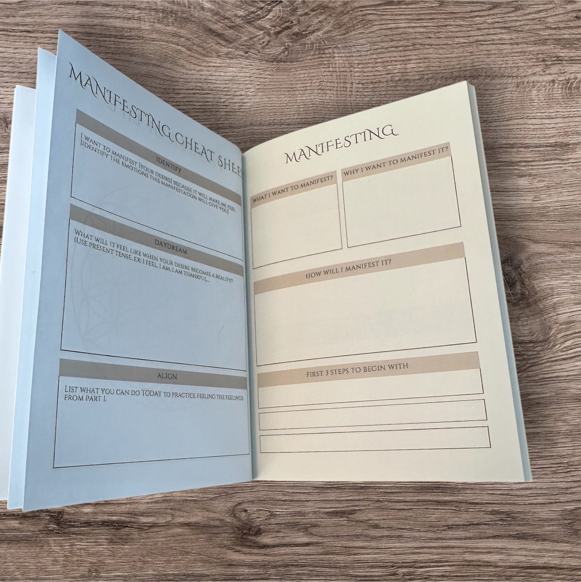 Manifestation Journal & Undated Planner - Iris Dahlia Apothecary