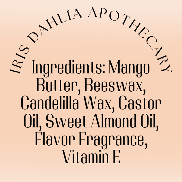 Mango Bliss Lip Balm – Mango Peach Hydration | Iris Dahlia Apothecary - Iris Dahlia Apothecary