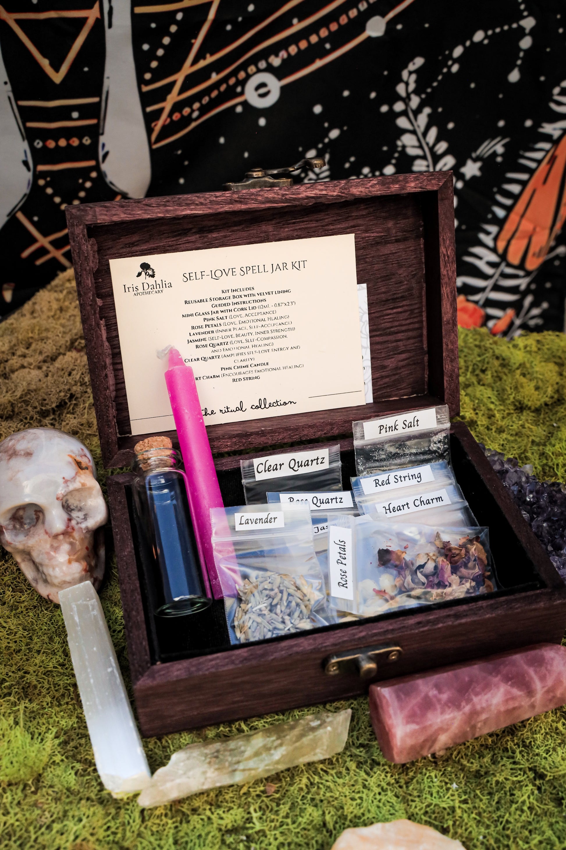 💖 Self-Love Spell Jar Kit – Emotional Healing & Heart-Centered Ritual - Iris Dahlia Apothecary